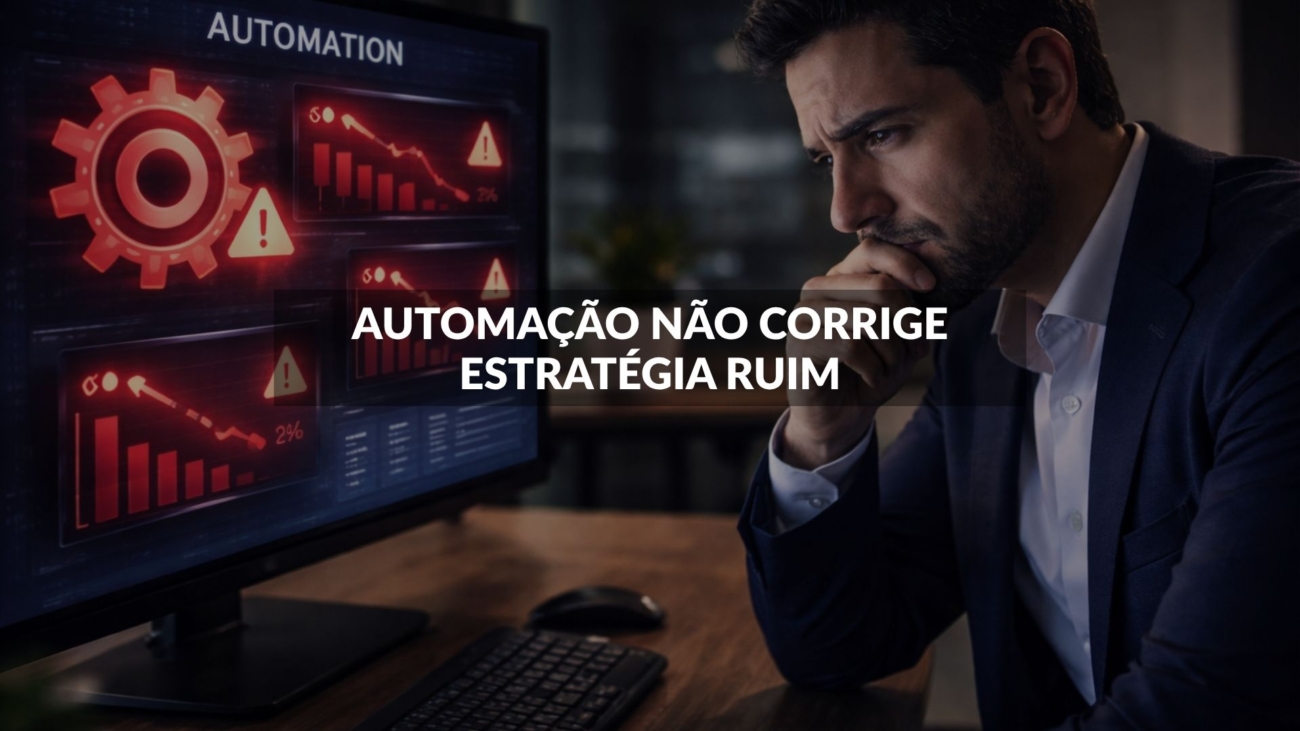 automação não corrige estratégia ruim