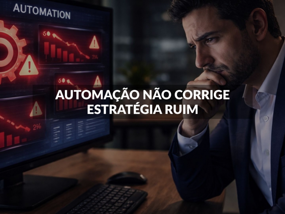 automação não corrige estratégia ruim