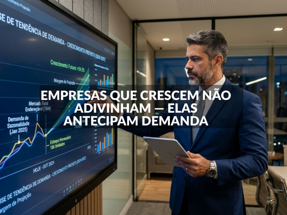 EMPRESAS QUE CRESCEM NÃO ADIVINHAM — ELAS ANTECIPAM DEMANDA Lance Comunicação