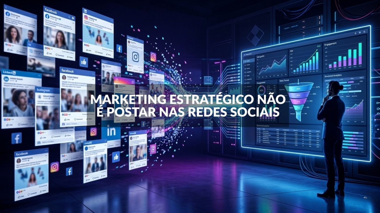 marketing estratégico não é postar nas redes sociais