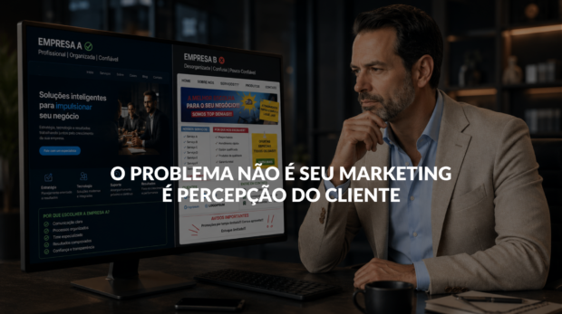 problema não é seu marketing percepção da empresa