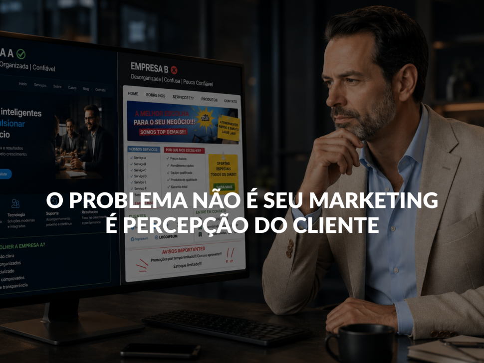 problema não é seu marketing percepção da empresa