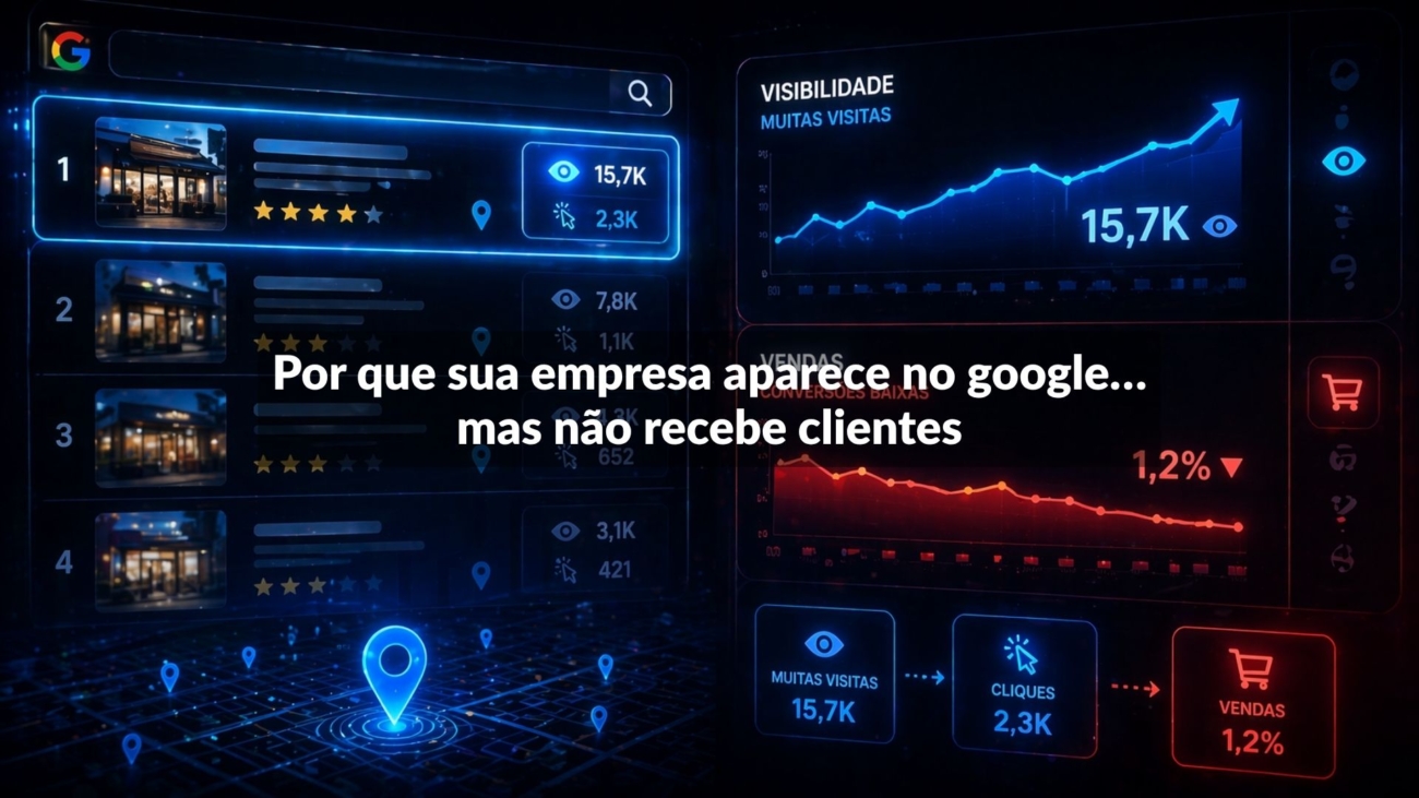 empresa aparece no Google mas não recebe clientes
