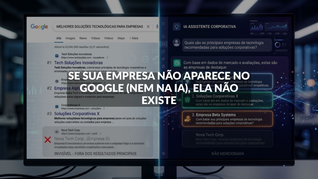 empresa não aparece no Google e na IA