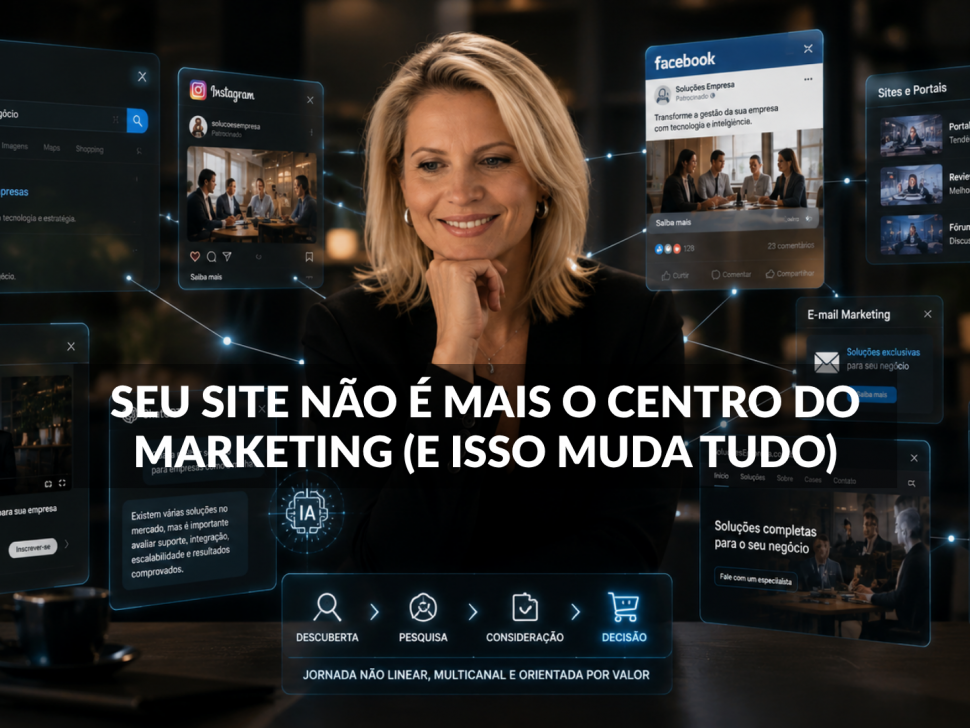 site não é mais o centro do marketing