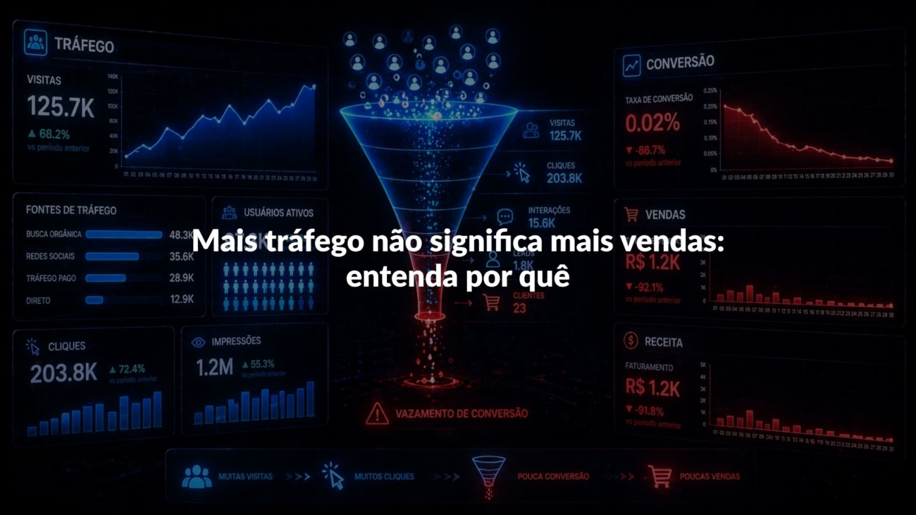 mais tráfego não significa mais vendas